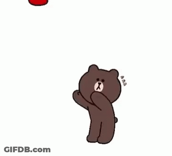 Bear Sticker Feeling Overwhelmed With Love GIF