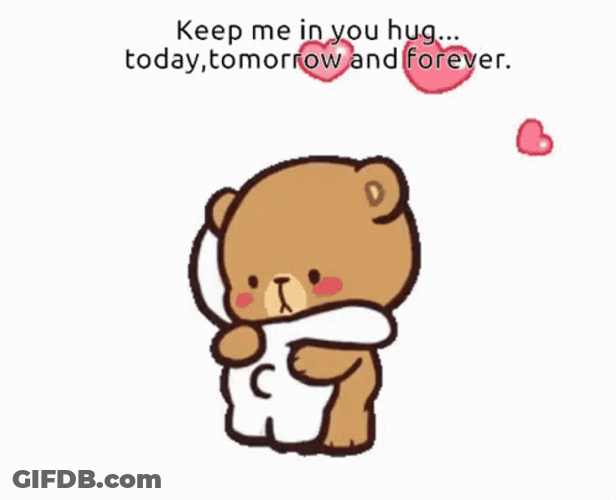 Bear Stickers Animated Tight Hold GIF