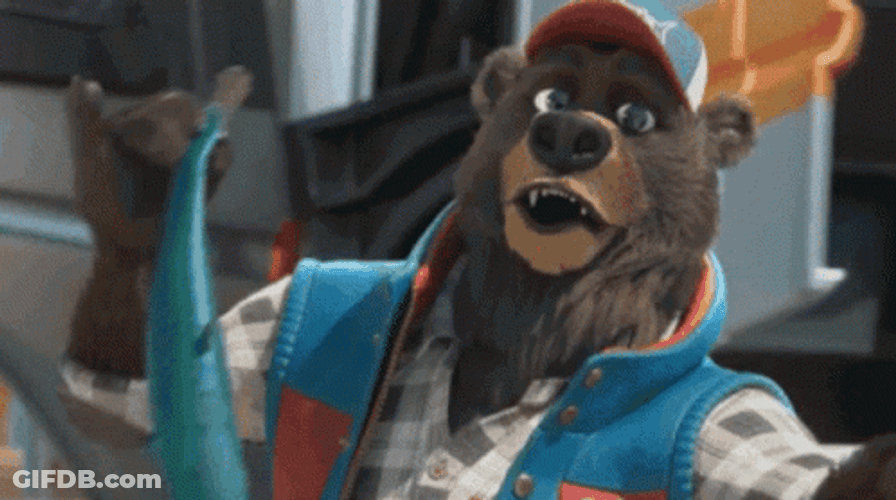 Bear Swallows Whole Fish GIF