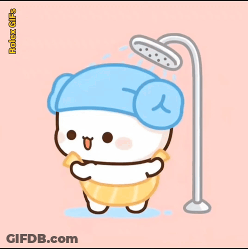 Bear Taking Shower Rolex GIF