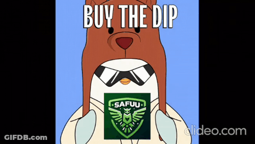 Bear Wearing Hat With Buy The Dip GIF
