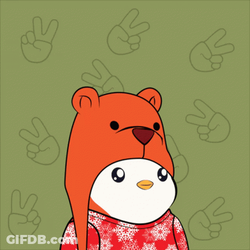Bear Wearing Sweater NGL U Lit GIF