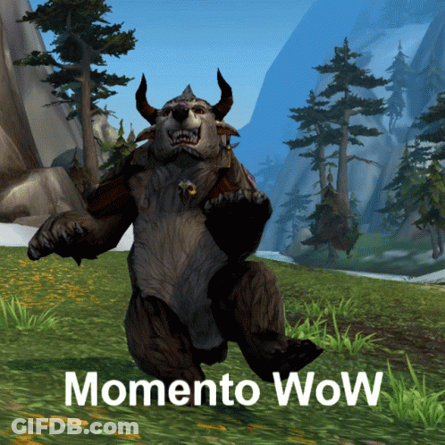 Bear With Horns Saying Momento Wow GIF
