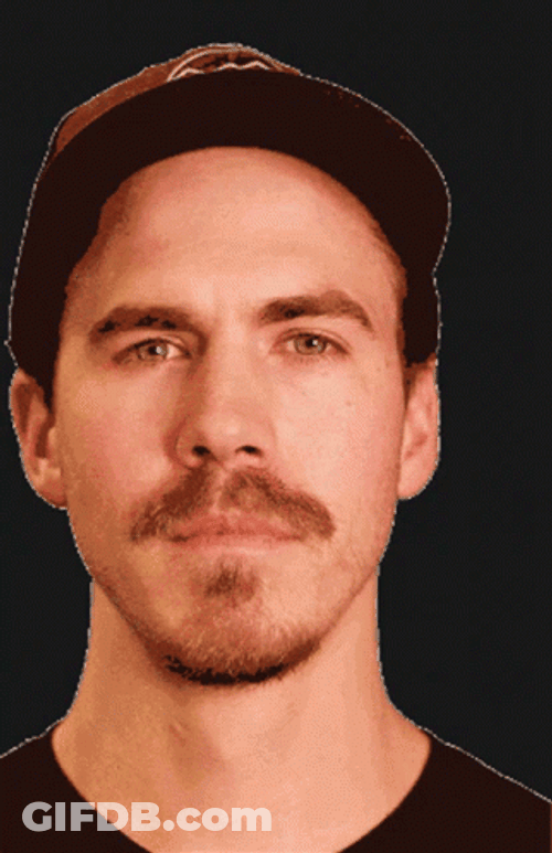 Beard Guy Eyebrow Raise GIF