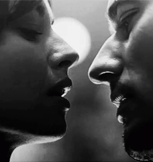 Beard Guy Heated Hot Kiss GIF