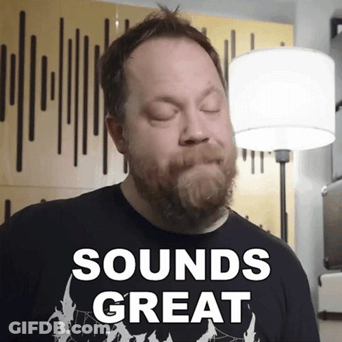 Beard Guy Sounds Good GIF