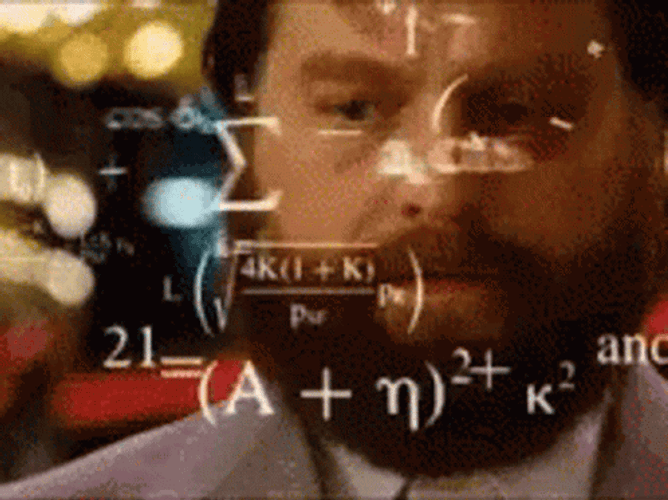 Beard Man Deep Equations Thoughts Thinking Meme GIF