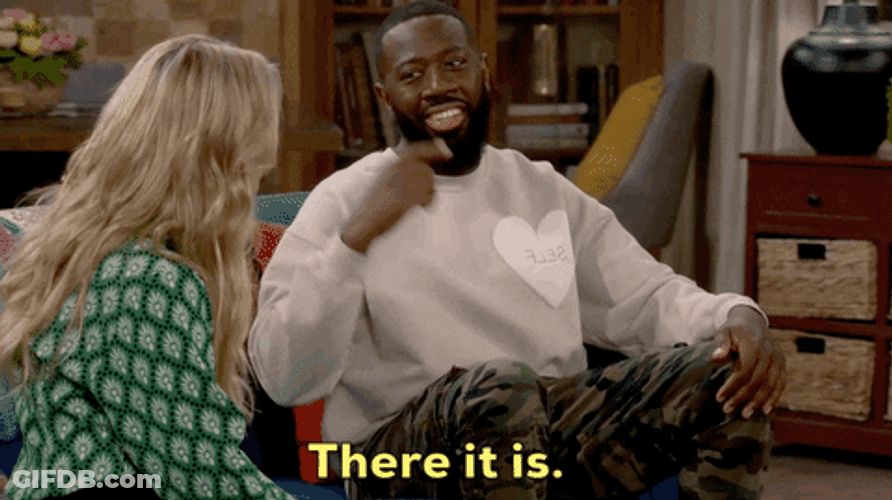 Beard Man Signals Whoomp There It Is GIF