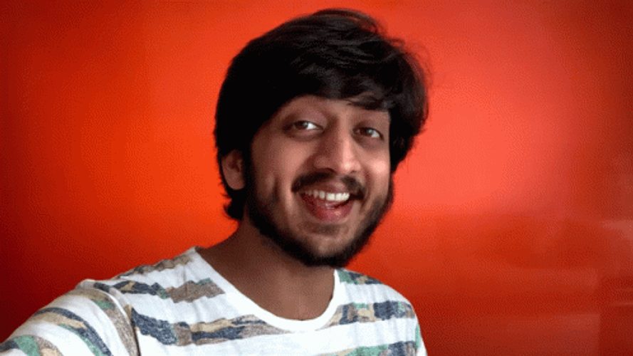Beard Man Smile To Tease GIF