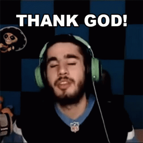 Beard Man Thanking God Hallelujah Meme GIF