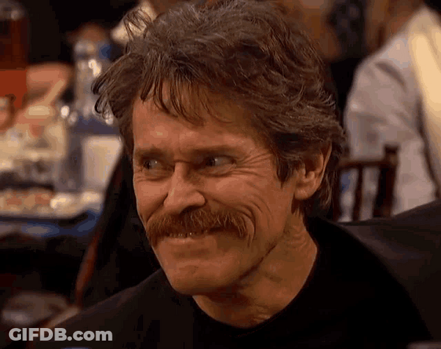 Beard Man Willem Dafoe Disagree GIF