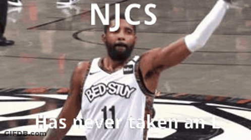 Bearded Basketball Player Arm In Air GIF