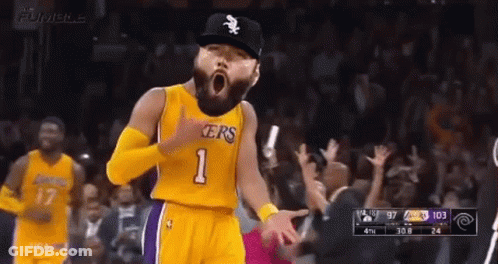 Bearded Basketball Player Yawning In White Sox Hat GIF