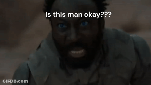 Bearded Blue-Eyed Man Screaming Is This Man Okay GIF