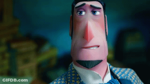 Bearded Cartoon Character In Suit And Tie GIF