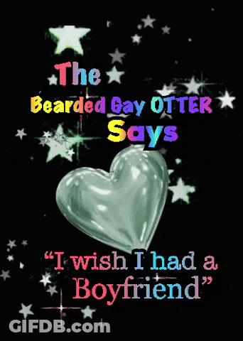 Bearded Gay Otter Saying I Wish I Had A Boyfriend GIF