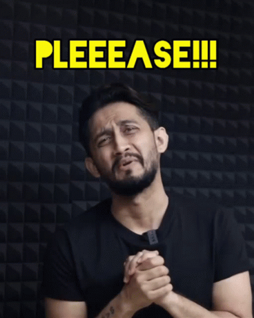 Bearded Guy Saying Please GIF