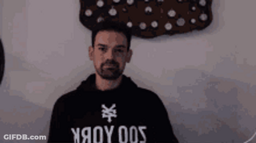 Bearded Guy Serious Thumbs Up Great Work GIF