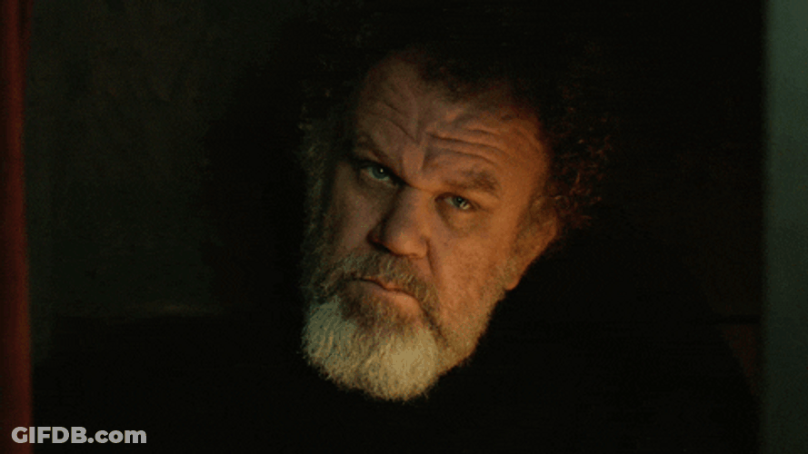Bearded John C Reilly Passive Reaction GIF