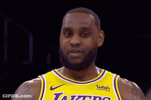 Bearded Lakers Player In Yellow And Purple GIF