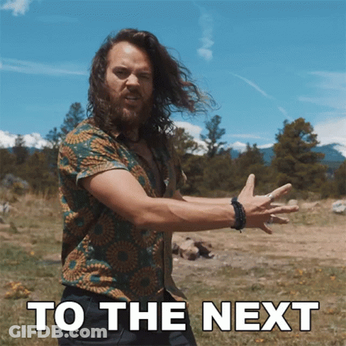 Bearded Long Hair Man Field To The Next GIF
