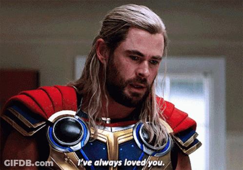 Bearded Long-Haired Man I've Always Loved You GIF