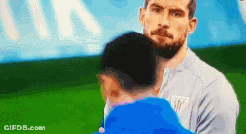 Bearded Man And Man In Blue Hat GIF