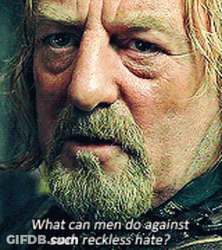 Bearded Man Asking What Can Men Do Against Such Reckless Hate GIF