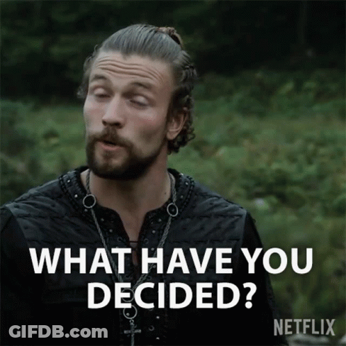 Bearded Man Asking What Have You Decided From Netflix GIF