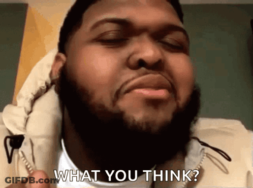 Bearded Man Asking What You Think GIF