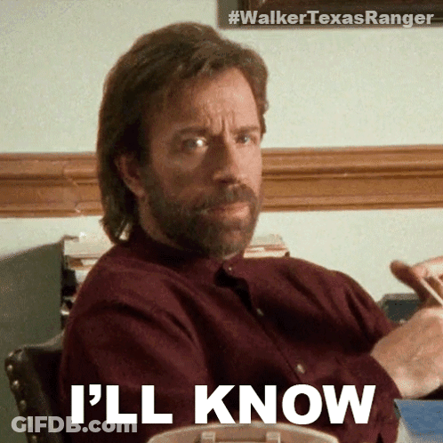 Bearded Man At Desk Saying I'll Know GIF