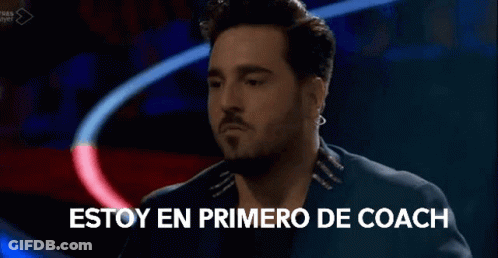 Bearded Man At Mic Saying Estoy En Primero De Coach GIF