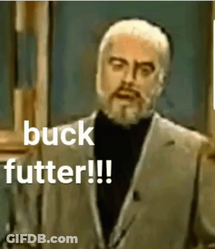 Bearded Man At Microphone Saying Buck Futter GIF