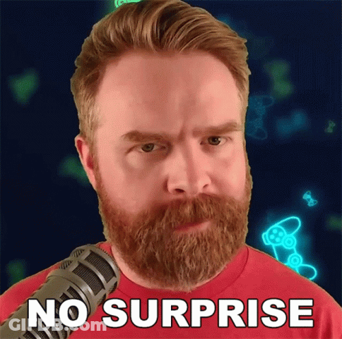 Bearded Man At Microphone Saying No Surprise GIF