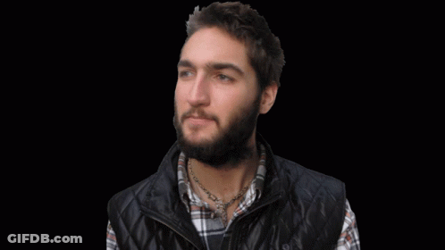 Bearded Man Best Blogger Black Background GIF