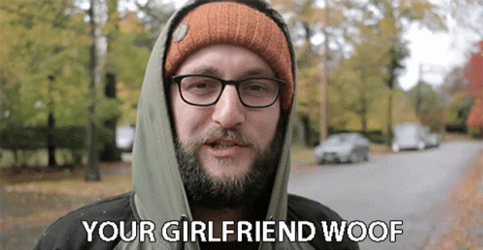 Bearded Man Buzz Your Girlfriend Woof GIF