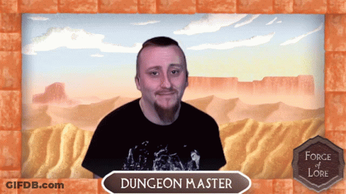 Bearded Man By Dungeon Master Sign GIF