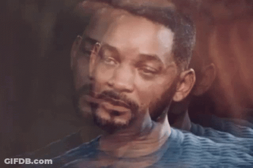 Bearded Man Close-Up Looking At Camera GIF