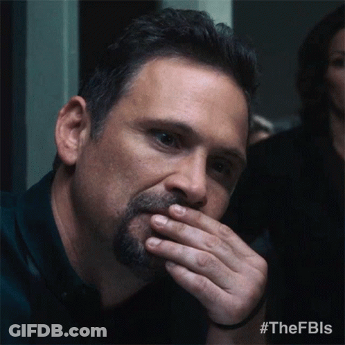 Bearded Man Covering Mouth #Thefbls GIF