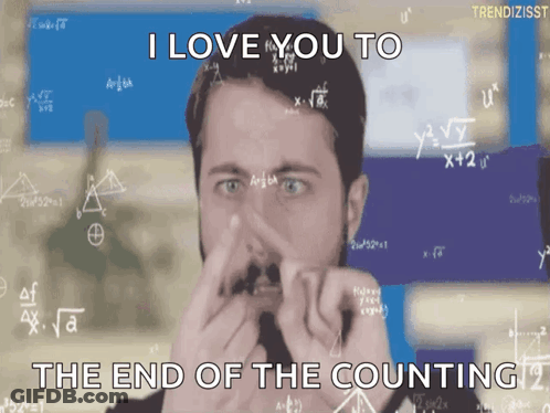 Bearded Man Covering Nose I Love You End Counting GIF