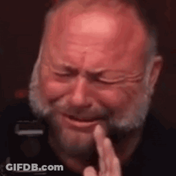 Bearded Man Crying Funny Face With Finger GIF