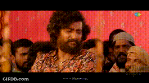 Bearded Man Dancing In Front Of Crowd GIF
