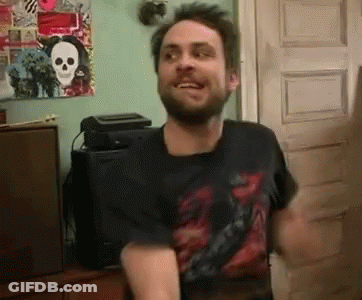 Bearded Man Dancing With Skull Poster GIF