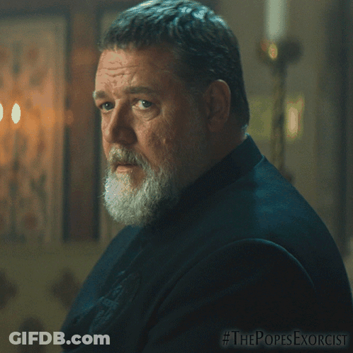 Bearded Man Dark Room The Popes Exorcist GIF