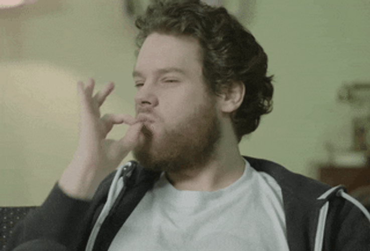 Bearded Man Doing Chef's Kiss GIF