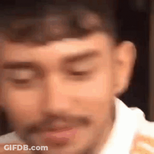 Bearded Man Eating French Fries Funny Face GIF