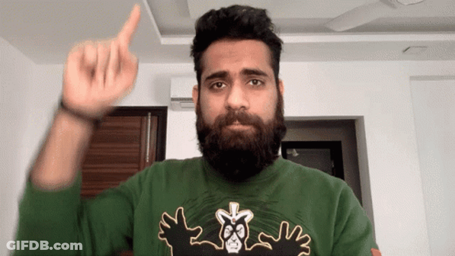 Bearded Man Follow Up GIF