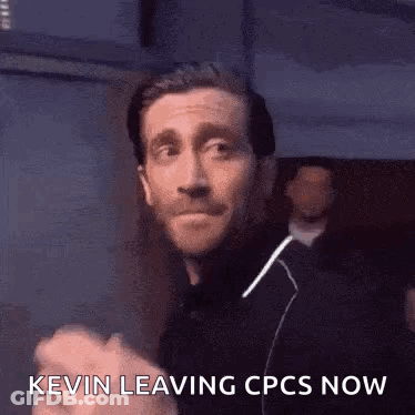 Bearded Man Funny Face Kevin Leaving Cpcs Now GIF