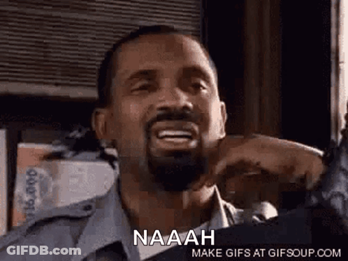 Bearded Man Funny Face Saying Naaah GIF