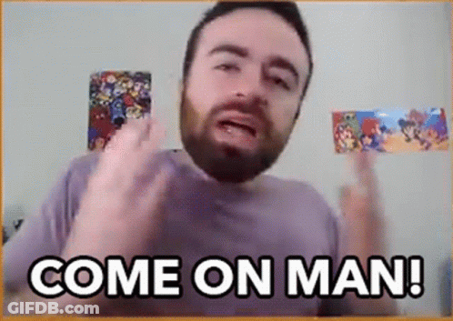 Bearded Man Giving Middle Finger Saying Come On Man GIF